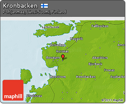 Physical 3D Map of Kronbacken