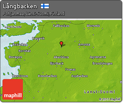 Physical 3D Map of Långbacken