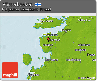 Physical 3D Map of Västerbacken