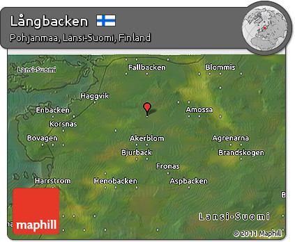 Satellite 3D Map of Långbacken