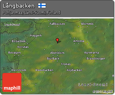 Satellite 3D Map of Långbacken