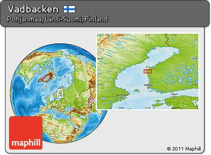 Physical Location Map of Vadbacken