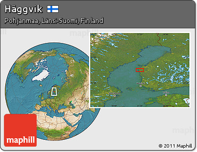 Satellite Location Map of Häggvik