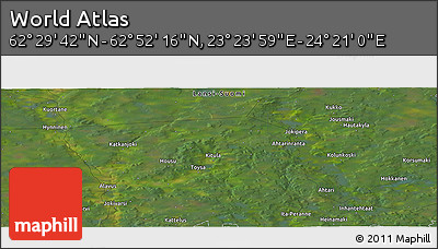 Satellite Panoramic Map of the Area around 62° 40' 59" N, 23° 52' 30" E
