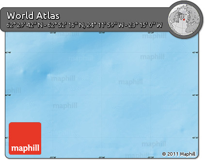 Physical Map of the Area around 62° 40' 59" N, 23° 43' 30" W