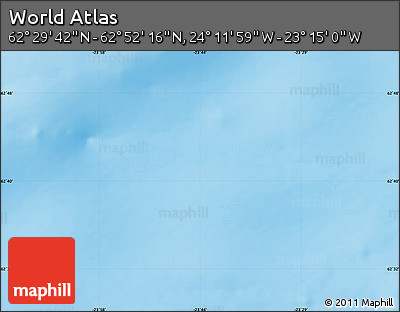 Physical Map of the Area around 62° 40' 59" N, 23° 43' 30" W