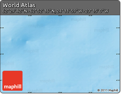 Physical Map of the Area around 62° 40' 59" N, 23° 43' 30" W