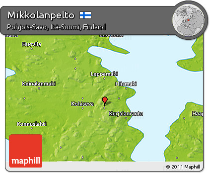 Physical 3D Map of Mikkolanpelto