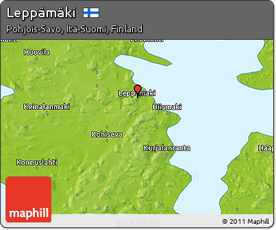 Physical 3D Map of Leppämäki