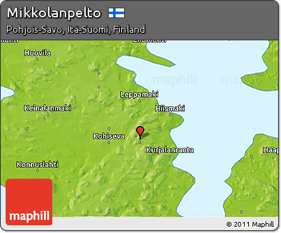Physical 3D Map of Mikkolanpelto