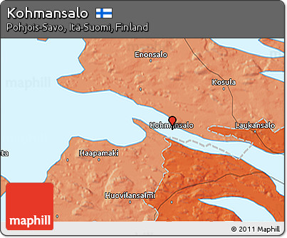 Political 3D Map of Kohmansalo