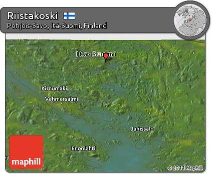 Satellite 3D Map of Riistakoski