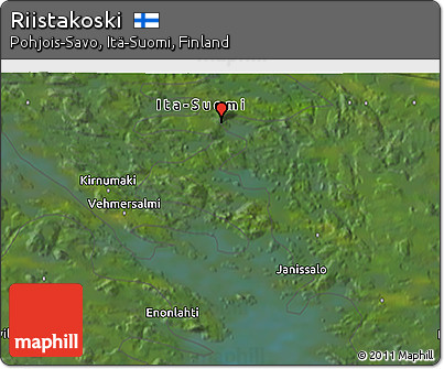 Satellite 3D Map of Riistakoski