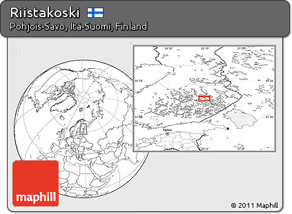 Blank Location Map of Riistakoski