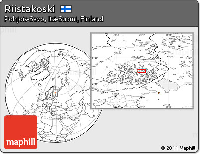 Blank Location Map of Riistakoski