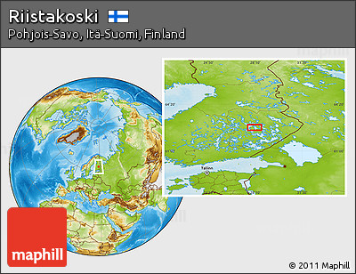 Physical Location Map of Riistakoski