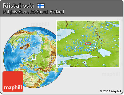 Physical Location Map of Riistakoski