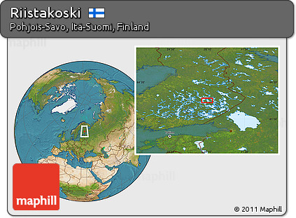 Satellite Location Map of Riistakoski