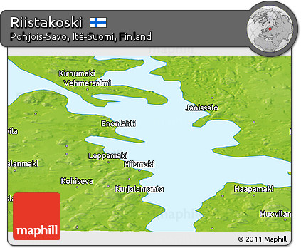 Physical Panoramic Map of Riistakoski