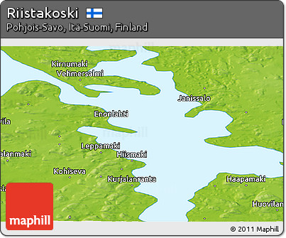 Physical Panoramic Map of Riistakoski