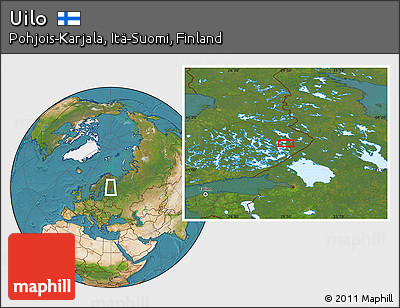 Satellite Location Map of Uilo
