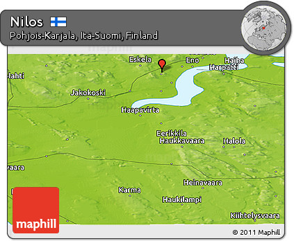 Physical Panoramic Map of Nilos
