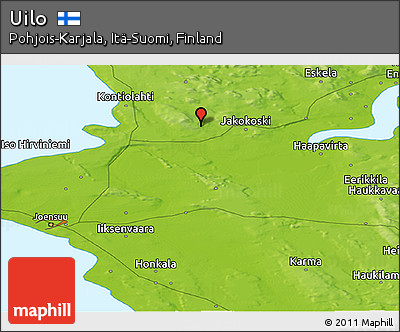 Physical Panoramic Map of Uilo