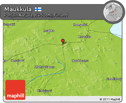 Physical 3D Map of Maukkula