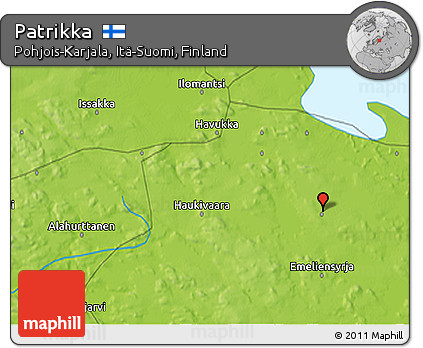 Physical 3D Map of Patrikka