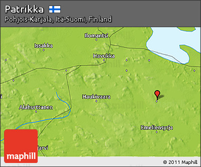 Physical 3D Map of Patrikka