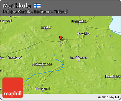 Physical 3D Map of Maukkula