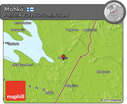 Physical Map of Möhkö