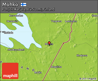 Physical Map of Möhkö
