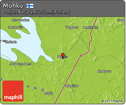 Physical Map of Möhkö