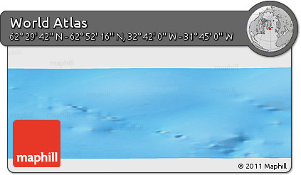Physical Panoramic Map of the Area around 62° 40' 59" N, 32° 13' 30" W