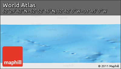 Physical Panoramic Map of the Area around 62° 40' 59" N, 32° 13' 30" W