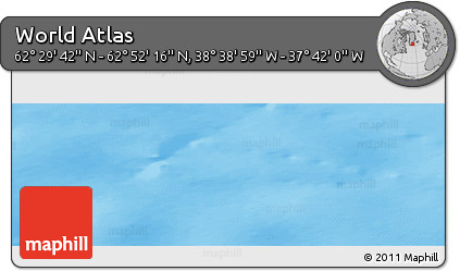 Physical Panoramic Map of the Area around 62° 40' 59" N, 38° 10' 29" W