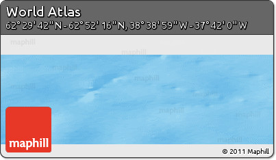 Physical Panoramic Map of the Area around 62° 40' 59" N, 38° 10' 29" W