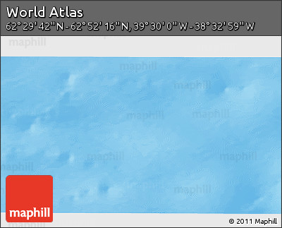 Physical 3D Map of the Area around 62° 40' 59" N, 39° 1' 29" W