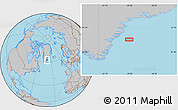 Gray Location Map of the area around 62° 40' 59" N, 39° 52' 30" W
