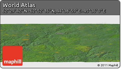 Satellite Panoramic Map of the Area around 62° 40' 59" N, 45° 7' 30" E