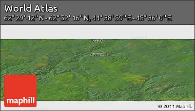 Satellite Panoramic Map of the Area around 62° 40' 59" N, 45° 7' 30" E