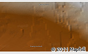 Physical 3D Map of the area around 62° 40' 59" N, 46° 40' 29" W