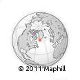 Outline Map of the Area around 62° 40' 59" N, 47° 31' 29" W, rectangular outline