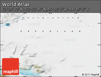 Satellite Map of the Area around 62° 40' 59" N, 49° 13' 30" W