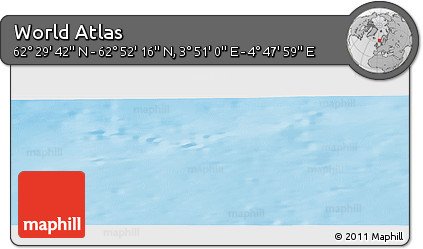 Physical Panoramic Map of the Area around 62° 40' 59" N, 4° 19' 30" E