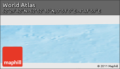 Physical Panoramic Map of the Area around 62° 40' 59" N, 4° 19' 30" E