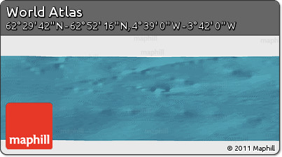Satellite Panoramic Map of the Area around 62° 40' 59" N, 4° 10' 30" W