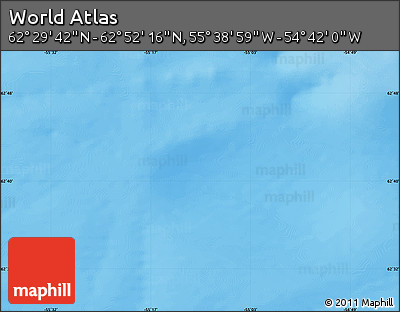 Physical Map of the Area around 62° 40' 59" N, 55° 10' 29" W