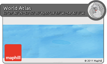 Political Panoramic Map of the Area around 62° 40' 59" N, 55° 10' 29" W